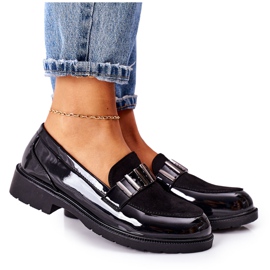 S.Barski Sortlakeret kvinders Brogues Montius