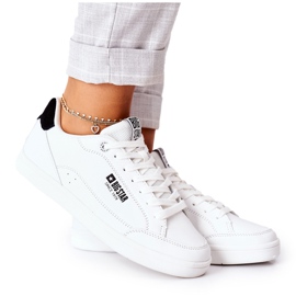 Kvinders lædersneakers Memory Foam Big Star II274319 Hvid