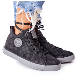 Læderisolerede sneakers Big Star II274148 Sort