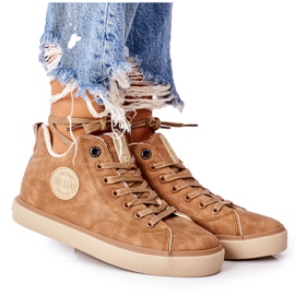 Læderisolerede sneakers Big Star II274149 Camel brun