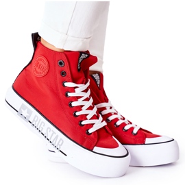 Høje sneakers på The Big Star II274018 rød platform