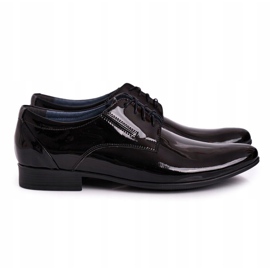 Bednarek Polish Shoes Mænds sort lakeret læder Bednarek hjemmesko