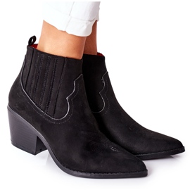 Cowboystøvler til kvinder Suede Black Beamhurst sort