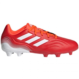 Adidas Copa Sense.3 Fg Jr FY6153 fodboldstøvler rød appelsiner og røde