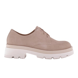 Marco Shoes Angelina sko med såler i hvidt og beige