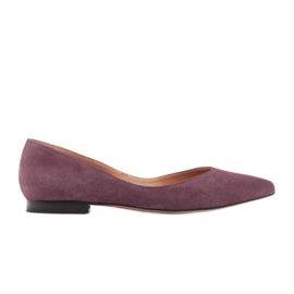 Marco Shoes Kvinders ballerinaer med lave sider violet