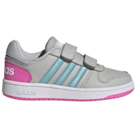 Sko adidas Hoops 2.0 Cmf C Jr H01550 sort