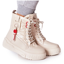 PB1 Beige Cascia Trappers til kvinder