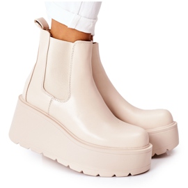 PB1 Varme støvler Beige Montiano