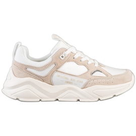 Kvinder Sneakers Big Star GG274657 beige brun