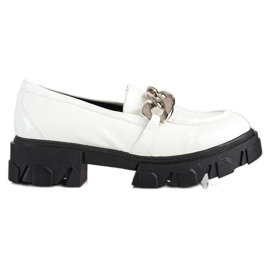 SHELOVET Moderigtige hvide loafers