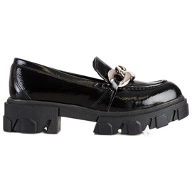SHELOVET Lakerede mode loafers sort