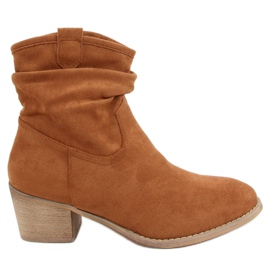 Lavhælede støvler kamel Z1165 Camel brun