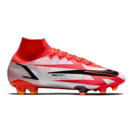 Nike Mercurial Superfly 8 Elite CR7 Fg M DB2858-600 fodboldsko hvid, rød appelsiner og røde