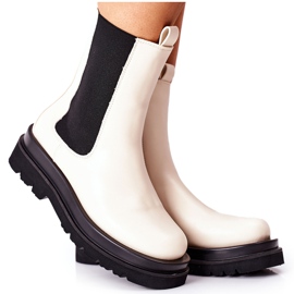 S.Barski Kvinders High Boot Jodhpur støvler Beige Belive