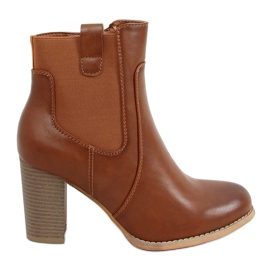 Brune høje hæle 3654 Camel
