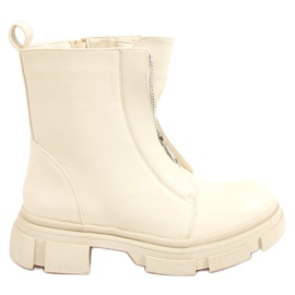 Creme arbejdsstøvler QT05P Beige