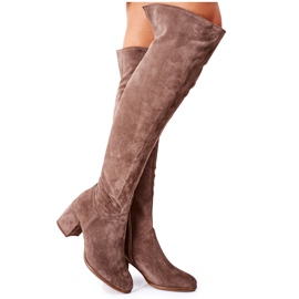 Suede brune støvler Nicole 2582