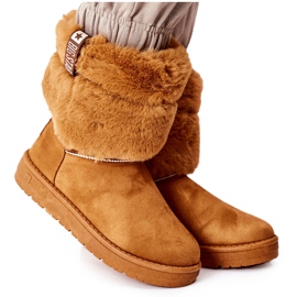 Kvinders snestøvler Big Star II274127 Camel brun