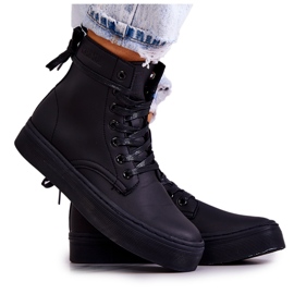 Kvinders høje sneakers Big Star II274096 Sort