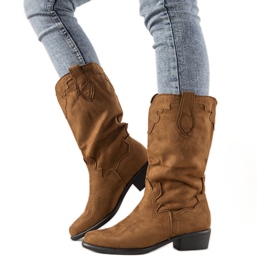 Camel LuckyShoes cowboystøvler brun