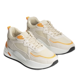 Adventa beige sneakers til kvinder