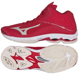 Mizuno Wave Lightning Z6 Mid W V1GC200564 volleyballsko rød appelsiner og røde