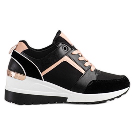 SHELOVET Wedge Sneakers sort