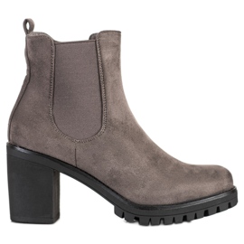 Seastar Klassiske højhælede støvler grå