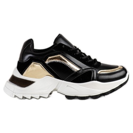 SHELOVET Stilfulde sneakers sort