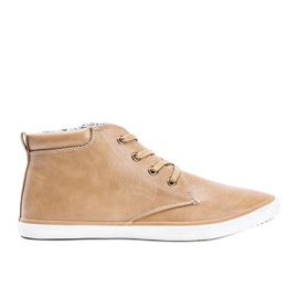 Mænds beige sneakers Separan ankel