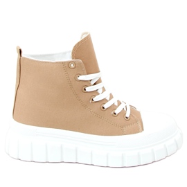 Sneakers til anklen beige VL151P Khaki