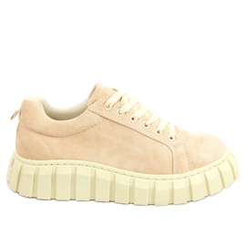 Beige sneakers til kvinder AD-391 Beige