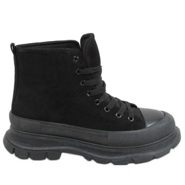 Sort ankel sneakers til kvinder 85-730 Sort