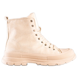 Seastar Sneakers i høj ruskind beige
