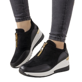Sorte velasco sneakers i ruskind