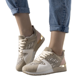 Dame beige Galvez sneakers