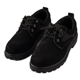 Mænds sorte mode sko