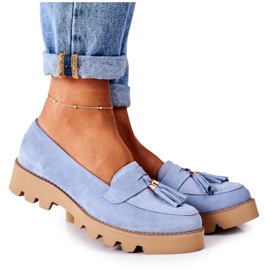 Lewski Shoes Ruskind loafers Lewski Sko 3053 Blå
