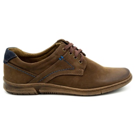 KOMODO Casual læder herresko 858K brun