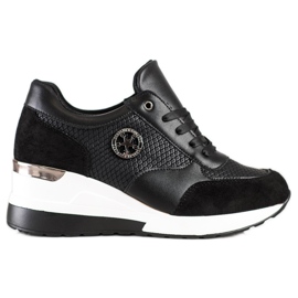 SHELOVET Light Wedge Sneakers sort