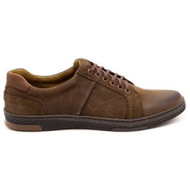 KOMODO Casual læder herresko 884K brun