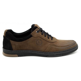 KOMODO Casual læder herresko 918K brun