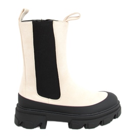 Creme Jodhpur støvler RB122P Beige