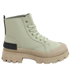 Grønne trekking sneakers BL267P Grøn