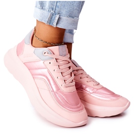 Sportssko til kvinder Memory Foam Big Star II274333 Pink lyserød