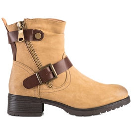 Sabatina Brune Eco Leather Worker støvler