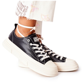 Kvinders isolerede sneakers GOE II2N4035 Sort hvid