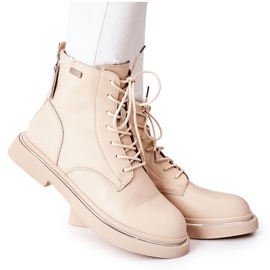 Læderstøvler til kvinder GOE II2N4015 Beige