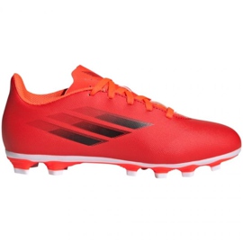 Adidas X Speedflow.4 FxG Jr FY3319 fodboldstøvler rød appelsiner og røde